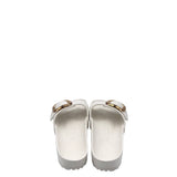 BIRKENSTOCK ONE BUCKLE SANDAL SHOES CREAM 10