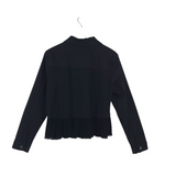 SCULLY DENIM/LACE LONG SLEEVE JACKET BLACK LARGE