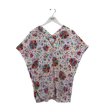 SHORT SLEEVE TOP WHITE RED SMALL