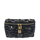 MARC JACOBS RET$940 CLUTCH GEMSTONES HANDBAG BLACK GOLD