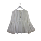 MAX STUDIO NWT LONG SLEEVE TOP WHITE MEDIUM