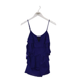 BCBGMAXAZRIA NWT$118 RUFFLE TANK DESIGNER TOP NAVY SMALL