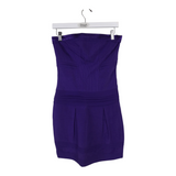 DIANE VON FURSTENBERG NWT$385 SILK STRAPLESS MINI DESIGNER DRESS PURPLE 2
