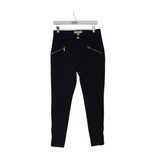 MICHAEL MICHAEL KORS ZIPPERS SKINNY JEANS BLACK 6