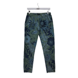 FLORAL STRAIGHT LEG PANT SAGE NAVY MEDIUM