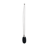 KENDRA SCOTT PENDANT NECKLACE SILVERTONE BLACK