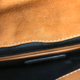 ZARA WOMAN MINI CRESCENT CROSSBODT HANDBAG SADDLE