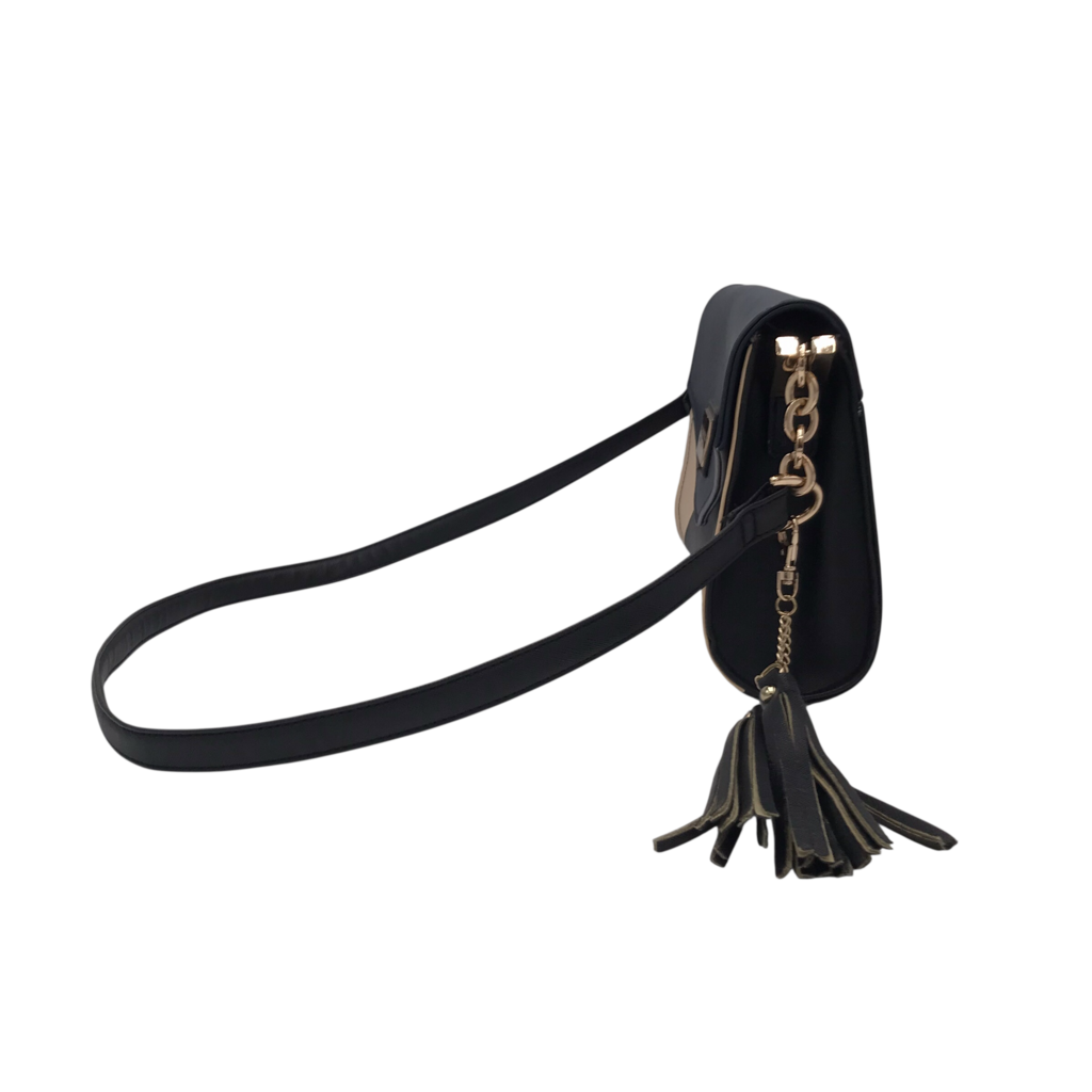 MARC NEW YORK CROSSBODY TASSEL HANDBAG NAVY CREAM