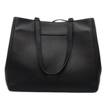DAGNE DOVER PEBBLE TOTE HANDBAG BLACK
