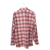 SOUTHERN TIDE PLAID LONG SLEEVE MEN SHIRT RED CREAM MEDIUM