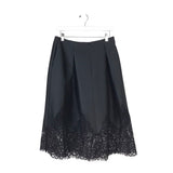 SACHIN + BABI PLEATED LACE MIDI DESIGNER SKIRT BLACK 8
