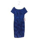JS COLLECTION NWT$168 EMBROIDERED MIDI DRESS BLUE 2