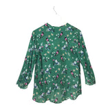 PRINT LONG SLEEVE BLOUSE GREEN MULTI 4