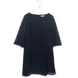 CHICO'S LACE 3/4 SLEEVE DRESS BLACK 1