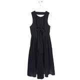 CINQ A SEPT SLEEVELESS BOW BACK DESIGNER DRESS BLACK