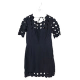 ANTHROPOLOGIE SHORT SLEEVE DRESS BLACK 6