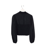 ALL SAINTS LONG SLEEVE DESIGNER TOP BLACK 4