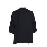 ZARA OPEN 3/4 SLEEVE BLAZER BLACK SMALL