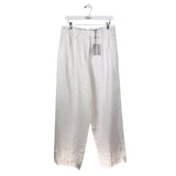 RAG & BONE NWT$398 LINEN STRIPE DESIGNER PANT WHITE BEIGE 8