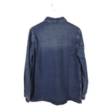 NWT DENIM LONG SLEEVE BLOUSE BLUE LARGE