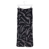 CHICO'S KNIT PULL-ON PANT BLACK WHITE 0