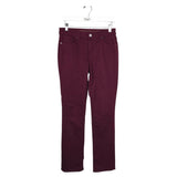 CHICO'S STRAIGHT EG JEANS BURGUNDY 00R