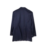 ST JOHN SPORT EMBELLISHED CREST DESIGNER BLAZER NAVY LARGE