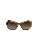 BURBERRY CAT-EYE OVAL w/ CASE LUXE SUNGLASSES BEIGE