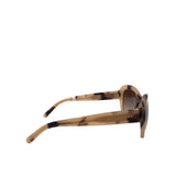 BURBERRY CAT-EYE OVAL w/ CASE LUXE SUNGLASSES BEIGE
