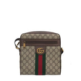 GUCCI OPHIDIA GG MESSENGER BAG LUXE HANDBAG BEIGE 9”x10”x2”