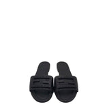 FENDI BAGUETTE FF LEATHER SANDALS LUXE SHOES BLACK 36