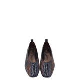 NATURALIZER RET$140 PYTHON FLAT SHOES NAVY RUST 10M