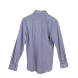 MIZZEN+MAIN RET$148 PLAID LONG SLEEVE MEN SHIRT NAVY WHITE MEDIUM