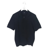 EXPRESS KNIT POLO MEN SHIRT BLACK SMALL