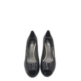 STUART WEITZMAN RET$345 PEEP TOE PUMP DESIGNER SHOES BLACK 7N