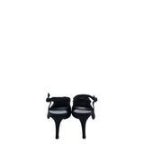 STUART WEITZMAN HEEL SANDAL BEADED DESIGNER SHOES BLACK 7