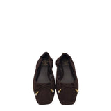 VINCE CAMUTO SUEDE BALLET FLAT SHOES BROWN 8M