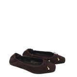 VINCE CAMUTO SUEDE BALLET FLAT SHOES BROWN 8M