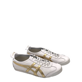 ONITSUKA TIGER LACE UP SNEAKERS SHOES WHITE GOLD 9