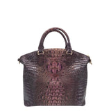BRAHMIN CROC EMBOSSED SHOULDER HANDBAG RUST 14”x11”x5”