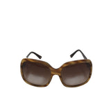 CHANEL OVERSIZE TORTOISE SHELL w/ CASE LUXE SUNGLASSES BROWN