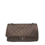 CHANEL CALFSKIN "NEW PORTOBELLO" TOTE LUXE HANDBAG BRONZE