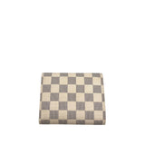 LOUIS VUITTON DAMIER AZUR "JOEY" TRIFOLD LUXE WALLET BEIGE