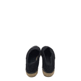 CHANEL SEQUIN TWEED ESPADRILLES LUXE SHOES BLACK 42