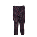 RAG & BONE PLAID STRAIGHT LEG DESIGNER PANT RED NAVY 6