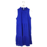 LILLY PULITZER EMBROIDRED SLEEVELESS DESIGNER DRESS BLUE SMALL