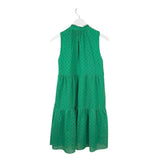 LILLY PULITZER EMBROIDRED SLEEVELESS DESIGNER DRESS GREEN SMALL