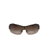 BURBERRY SHIELD B3043 w/ CASE LUXE SUNGLASSES BROWN