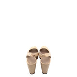 STUART WEITZMAN WEDGE PATENT SHOES TAN 10W