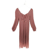 FAVORITE DAUGHTER NWT LONG SLEEVE MAXI DESIGNER DRESS RED IVORY 8